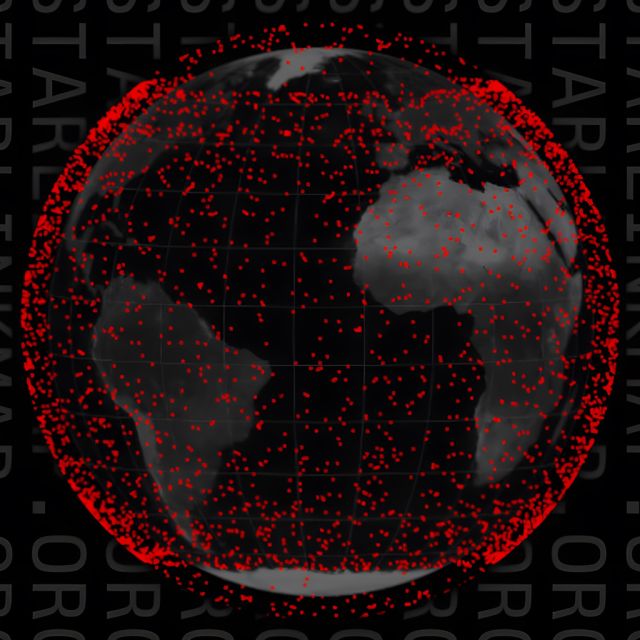 Ο χάρτης που παρουσιάζει σε πραγματικό χρόνο τους δορυφόρους internet του Starlink