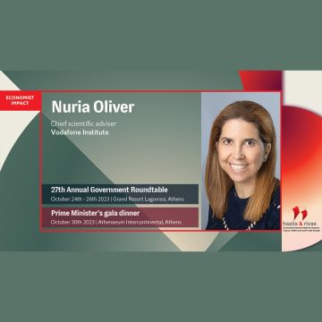 Μπορεί η Τεχνητή Νοημοσύνη να ενισχύσει την Δημοκρατία και την κοινωνική ευημερία; Η Vodafone Ελλάδας ανοίγει τον διάλογο στο 27ο Government Roundtable του Economist στις 24 Οκτωβρίου