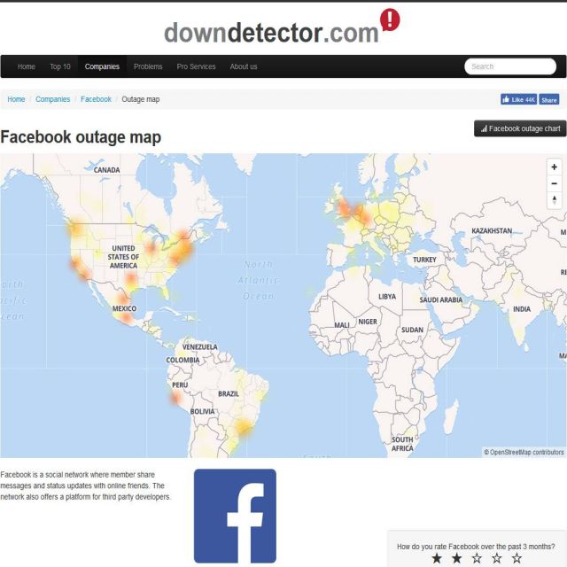 Πρόβλημα πρόσβασης στο Facebook, και Instagram για πολλούς χρήστες σε όλο τον κόσμο