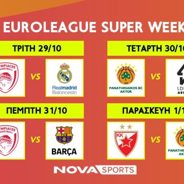 EuroLeague: «Διαβολοβδομάδα» No2 στο παρκέ του Novasports!