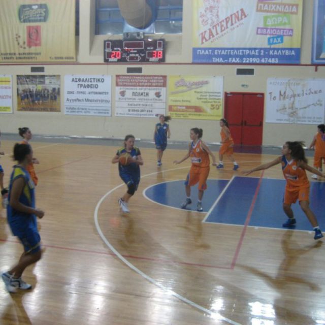 Α’ κατηγορία κορασίδων ΕΣΚΑ, Γ.Α.Σ. Καλυβίων- Α.Ο. Αμυντας: 39-69