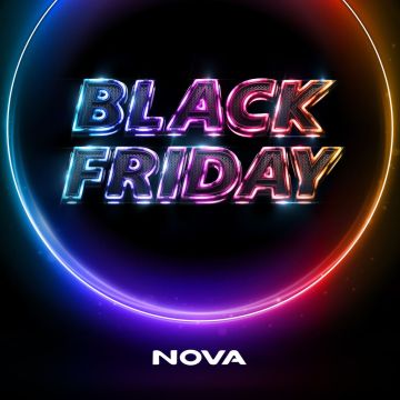 H Black Friday συνεχίζεται με πολύ δυνατές προσφορές σε όλα τα καταστήματα Nova και στο nova.gr