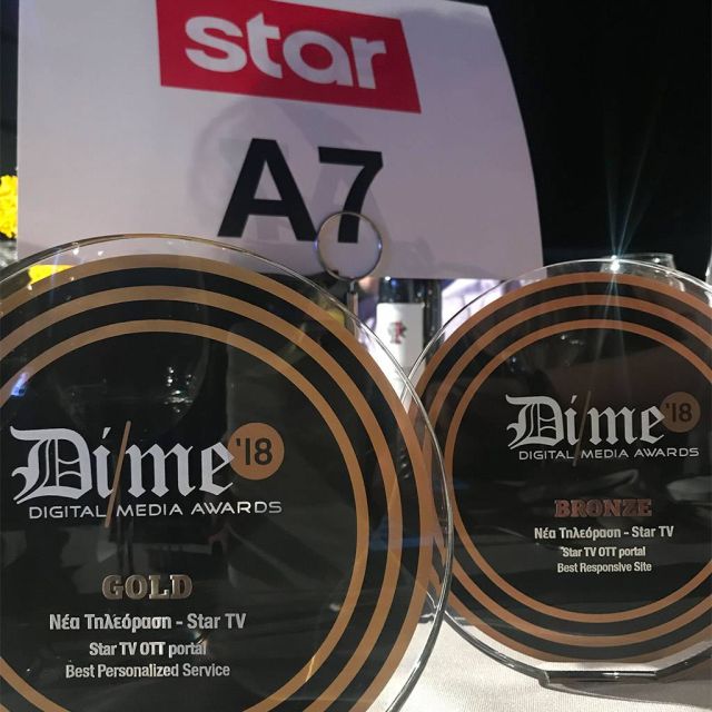 Διπλή διάκριση για το Star στα Digital Media Awards 2018