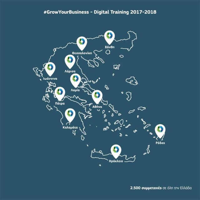 2.500 επιχειρήσεις στην ψηφιακή εποχή με το #GrowYourBusiness