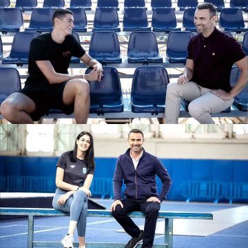 Ο Κωνσταντίνος Εγγλεζάκης & η Δώρα Γκουντούρα στον "ΔΡΟΜΟ ΓΙΑ ΤΟ ΤΟΚΙΟ-Team Hellas" με τον Γιώργο Καπουτζίδη