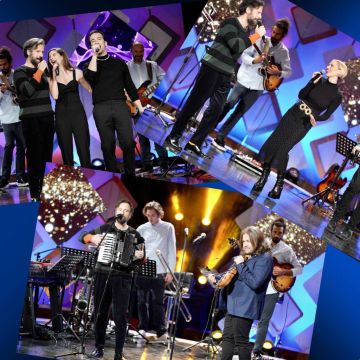 Οι Μ. Πυροβολάκης, Ν. Μπουλέ, Μ. Θεοχάρης, Δ. Σαμόλης, Ι. Λέκκα, Ζ. Καρούνης & Χ. Κεφαλά «Δυνατά» με τον Κωστή Μαραβέγια