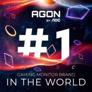 Η AGON της AOC κατακτά την 1η θέση, ως η κορυφαία μάρκα gaming οθονών στον κόσμο