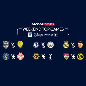 Novasports: Συναρπαστικό θέαμα με Αστέρας Τρίπολης – Ολυμπιακός, ΠΑΟΚ – Παναιτωλικός, Ατρόμητος – Πανσερραϊκός, Τσέλσι – Μάντσεστερ Σίτι, Ρεάλ Μαδρίτης – Βαλένθια!