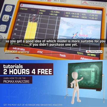 Βίντεο με οδηγίες για τις λειτουργίες των αναλυτών φάσματος και πεδιομέτρων της Promax