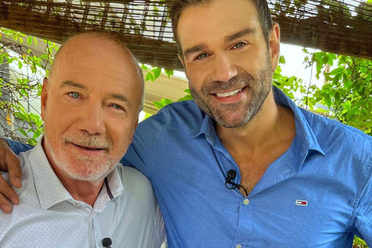 ΕΡΤ1: Ο Μένιος Σακελλαρόπουλος και η Εβελίνα Παπούλια στην εκπομπή «Μπαμπά-δες» με τον Τάσο Ιορδανίδη