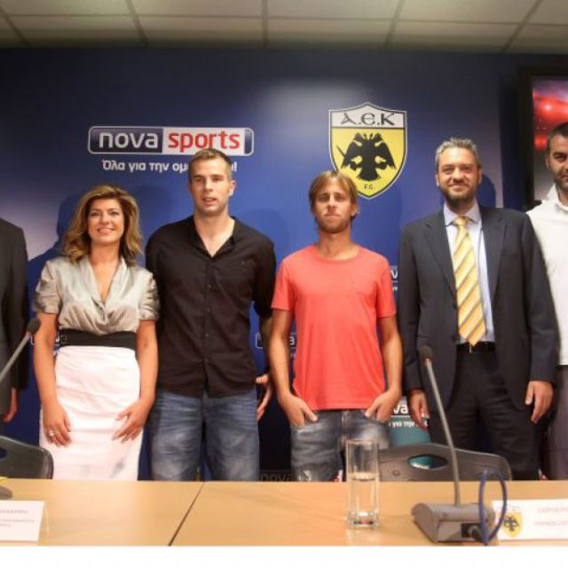 Συνέντευξη Τύπου για τη συνεργασία των καναλιών Novasports με την ΑΕΚ