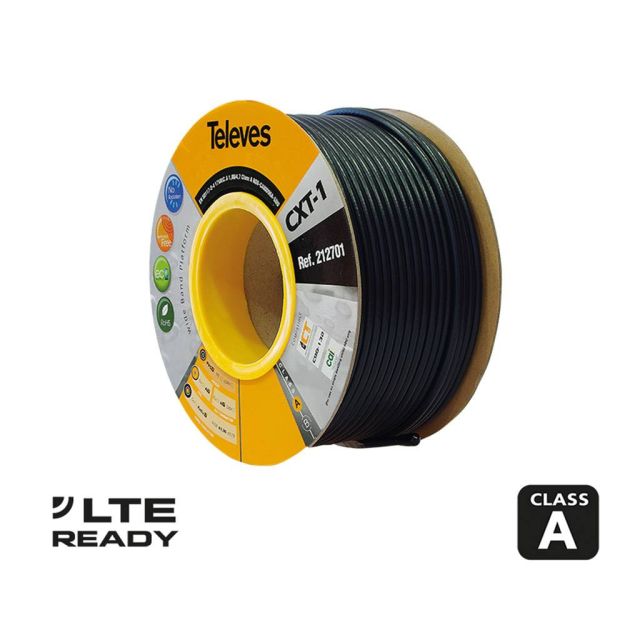 Μαύρα καλώδια COAX εσωτερικού και εξωτερικού χώρου