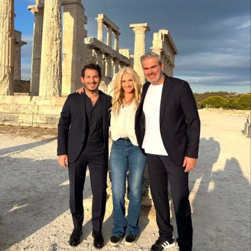 Ο Γιώργος Περρής και ο Δημήτρης Φραγκάκης στο «Art Week» της ΕΡΤ2 με τη Λένα Αρώνη