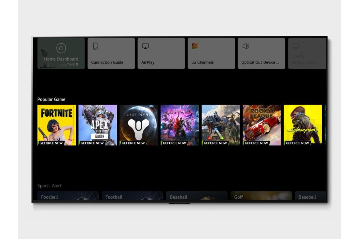 2022 G2 A Wall Mount LG Game Shelf UI 38a7a8a8