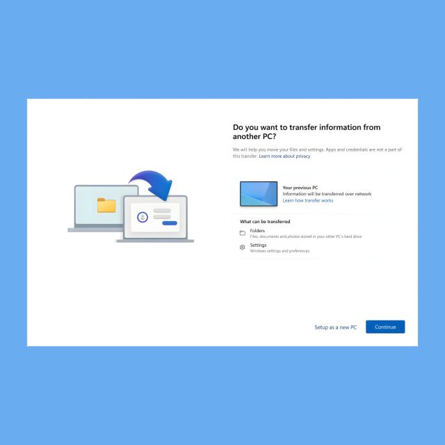 Windows 11: Έρχεται νέα δυνατότητα μεταφοράς αρχείων από παλιό PC κατά τη ρύθμιση