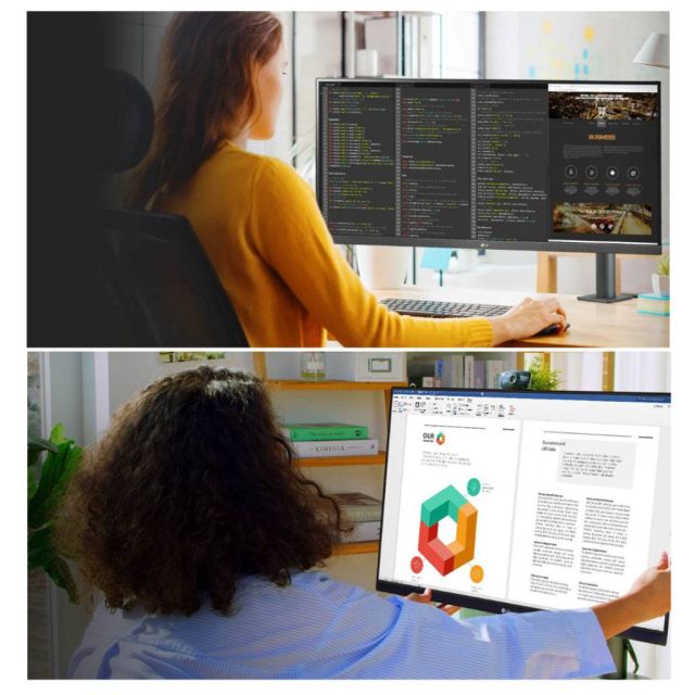 Απογειώστε την παραγωγικότητά σας στο σπίτι με τις LG εργονομικές οθόνες