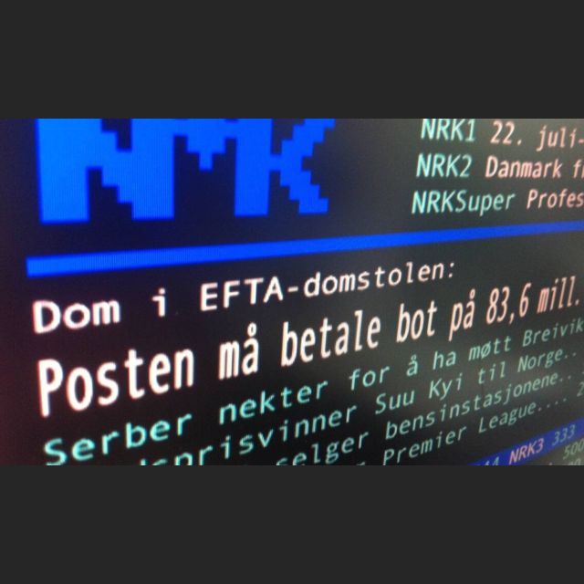 Η Νορβηγία διακόπτει την υπηρεσία teletext μετά από 42 χρόνια λειτουργίας.