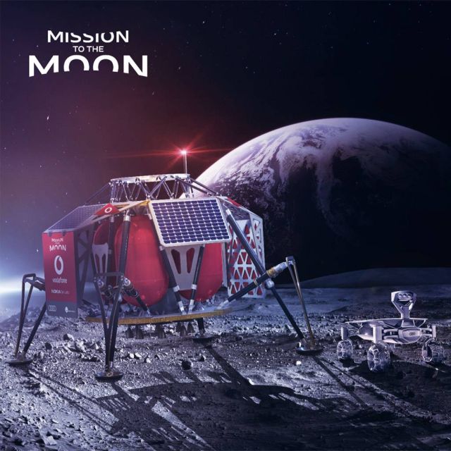 Η Vodafone και η Nokia θα δημιουργήσουν το πρώτο δίκτυο 4G στη σελήνη το 2019