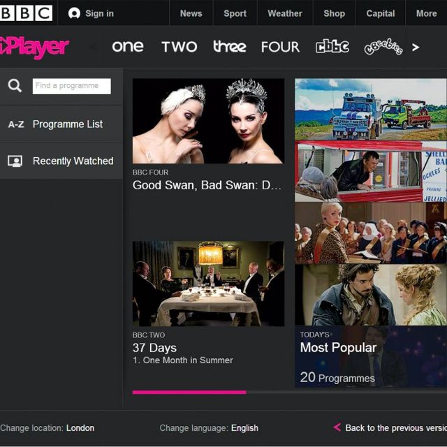 Με νέα εμφάνιση ο iPlayer του BBC