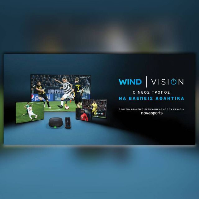 Αθλητικό υπερθέαμα στην WIND VISION  με ποδοσφαιρικούς αγώνες κορυφαίων ελληνικών ομάδων,  Euroleague και Basketball Champions League