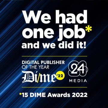 Σάρωσε η 24 MEDIA στα DIME Awards 2022