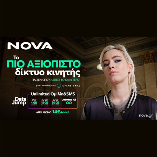 Η Nova βραβεύτηκε ως το πιο αξιόπιστο δίκτυο στην Ελλάδα από την Opensignal