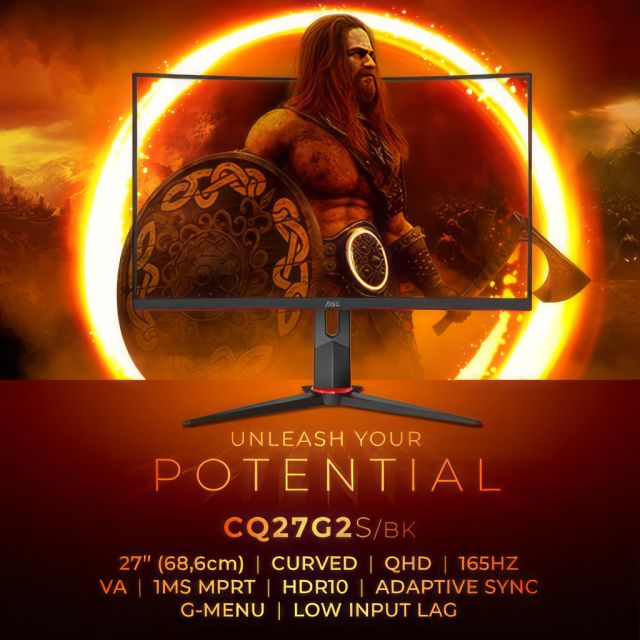 AOC GAMING CQ27G2S/BK: Εκεί που η καμπυλότητα 1500R συναντά την gaming απόδοση