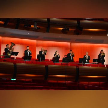 Τα Σύνολα Ξύλινων και Χάλκινων Πνευστών της  Εθνικής Συμφωνικής Ορχήστρας της ΕΡΤ στο Προεδρικό Μέγαρο