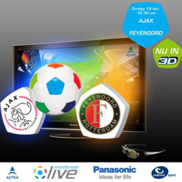 Το χιόνι εμποδίζει την πρώτη μετάδοση ποδοσφαιρικού αγώνα σε 3D στην Ολλανδία