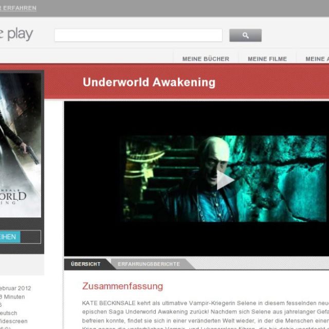 Η Google λανσάρει υπηρεσία ενοικίασης ταινιών στη Γερμανία