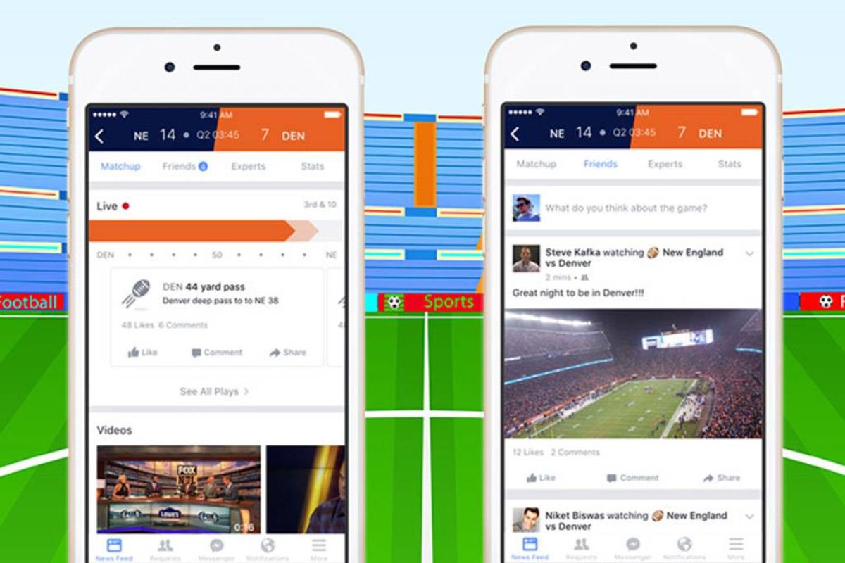 Facebook: Κινείται για αθλητικά live streaming δικαιώματα