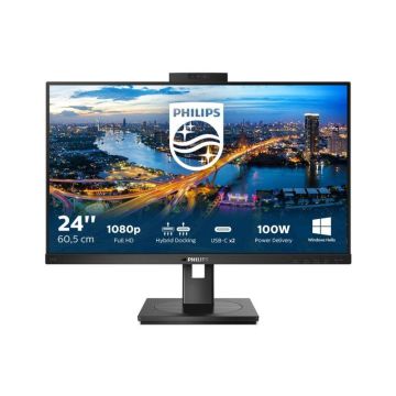 Philips 243B1JH: Υβριδική σύνδεση και ασφαλής webcam σε μία άνετη, “πράσινη” και ισχυρή οθόνη