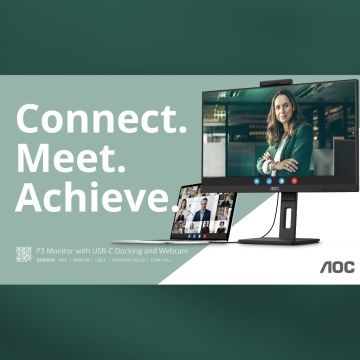 Η AOC παρουσιάζει την ισχυρή σειρά επαγγελματικών οθονών P3, με USB-C, αλυσιδωτή σύνδεση και ενσωματωμένες webcams με 2MP ή 5MP
