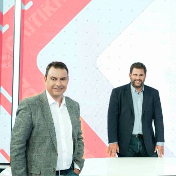 Ο Δημήτρης Κοτταρίδης και ο Γιάννης Πιτταράς «Στον αέρα» του Πρώτου Προγράμματος