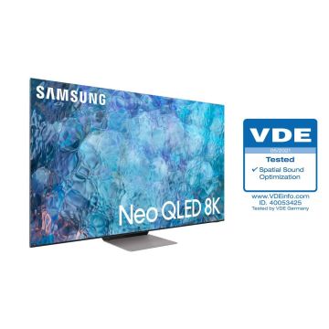 Οι τηλεοράσεις Neo QLED της Samsung λαμβάνουν πιστοποίηση βελτιστοποίησης ήχου σύμφωνα με τον περιβάλλοντα χώρο από τον οργανισμό VDE