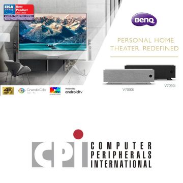 Οι BenQ Projectors, V7000i και V7050i, σε συνδυασμό με την οθόνη ALR, κερδίζουν το βραβείο EISA Best Product 2021-2022