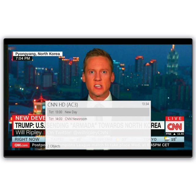 CNN HD ελεύθερα στις 28,2 μοίρες ανατολικά