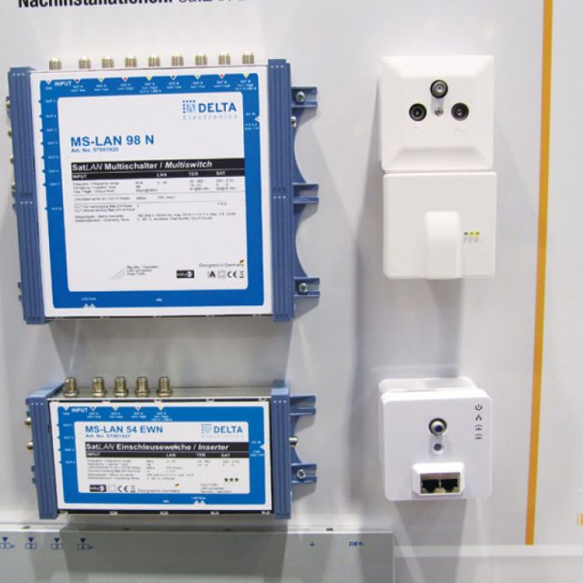 SatLAN, πολυδιακόπτης με υποστήριξη Ethernet