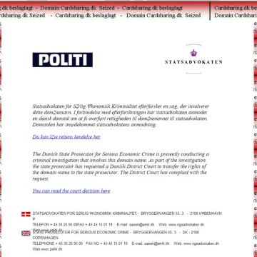 Η αστυνομία της Δανίας κατάσχει site για card sharing