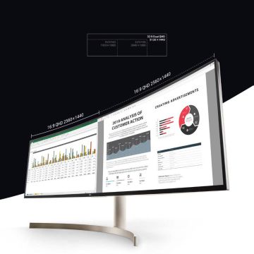 Η ζωή των multitaskers γίνεται πιο απλή με το UltraWide Dual QHD monitor της LG