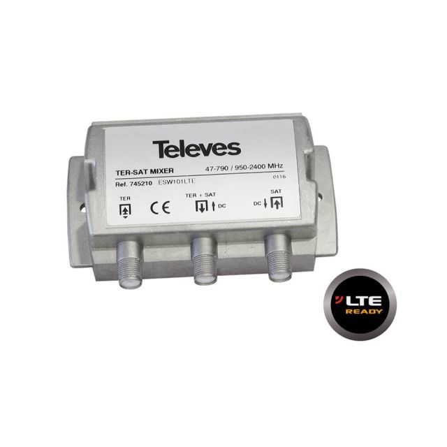 Televes 745210 TV-SAT(dc) Mixer/Diplexer LTE