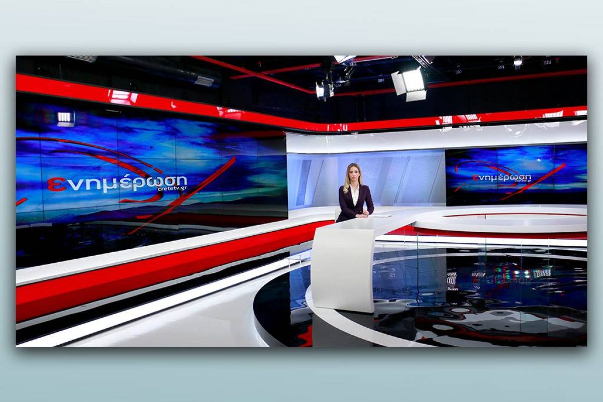 Το τηλεοπτικό στούντιο του ΚΡΗΤΗ TV μαγνητίζει τα βλέμματα με εντυπωσιακές LG DIGITAL SIGNAGE λύσεις