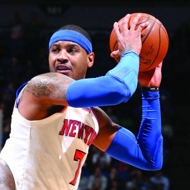 Ο Καρμέλο Άντονι και ο Ντε Μάρκους Κάζινς στο Pick & Roll του OTE TV