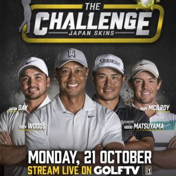 Tiger Woods εναντίον Rory McIlroy, Jason Day και Hideki Matsuyama στο GOLFTV και την εκπομπή “THE CHALLENGE: JAPAN SKINS”