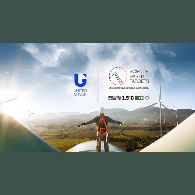 UNITED GROUP: Επικύρωση των στόχων του ομίλου για μηδενικές εκπομπές αερίων του θερμοκηπίου έως το 2040 από το Science Based Targets initiative (SBTi)