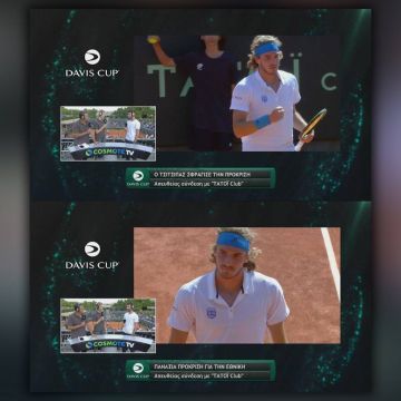 Ο Πέτρος Τσιτσιπάς, ο Μάρκος Καλοβελώνης & ο Δημήτρης Χατζηνικολάου της εθνικής ομάδας τένις στην εκπομπή TOPSPIN