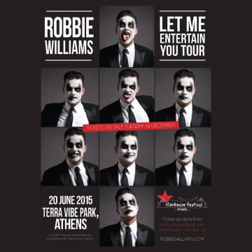 Με κάθε εισιτήριο για την εμφάνιση του Robbie Williams στο Rockwave Festival  άλλο ένα δώρο