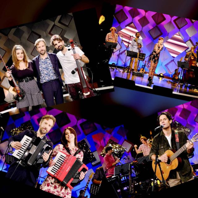 Οι Πέννυ Μπαλτατζή, Πάνος Βλάχος, Ντέμυ, Μιρέλα Πάχου και το συγκρότημα «String Demons» «Δυνατά» με τον Κωστή Μαραβέγια στην ΕΡΤ1