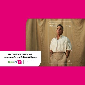 Η COSMOTE TELEKOM παρουσιάζει τον Robbie Williams στο Καλλιμάρμαρο Παναθηναϊκό Στάδιο