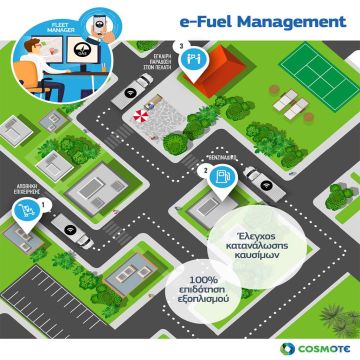 e-Fuel Management: Νέα υπηρεσία για διαχείριση οχημάτων από την COSMOTE